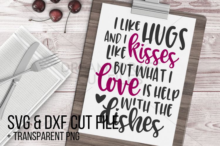 Help with the dishes SVG   DXF cut file printable