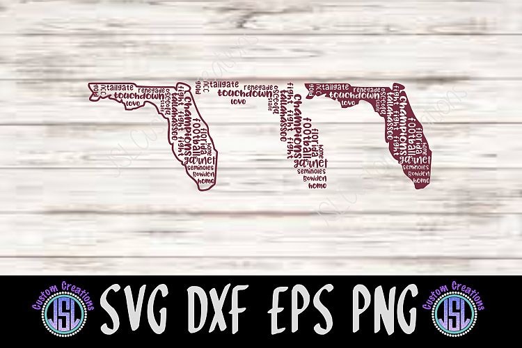 Florida States with Sayings Set of 3 Bundle |SVG DXF EPS PNG