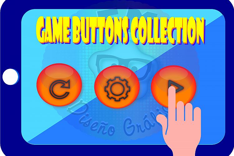 Game Buttons Collection example image 1