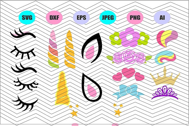 Unicorn kit Svg Dxf Eps Png Jpg Ai Cut Vector File Decal