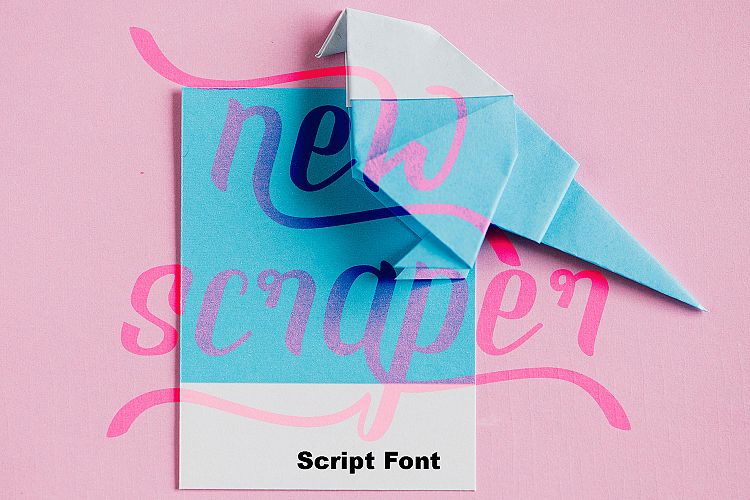 NEW SCRAPER - Script Font