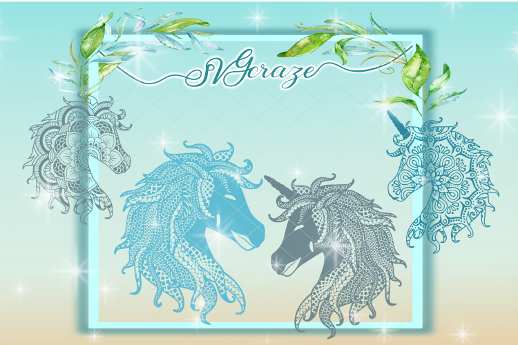 Horse Mandala, Mandala Svg, Svg Files, Unicorn Mandala