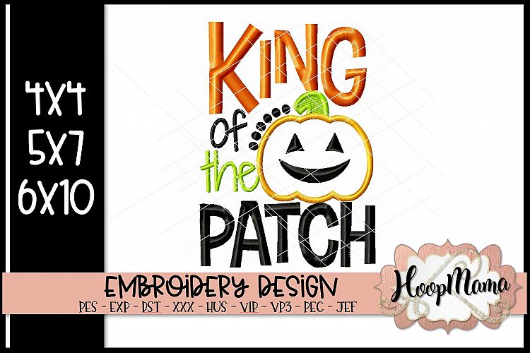 King Of The Patch - Halloween Embroi