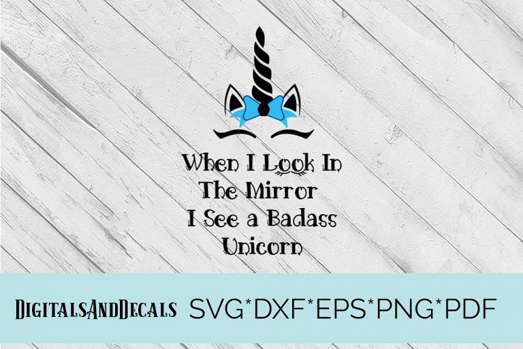 Bad Unicorn SVG Cutting File 