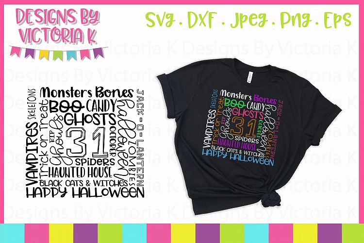Halloween Subway Art, SVG, DXF,PNG
