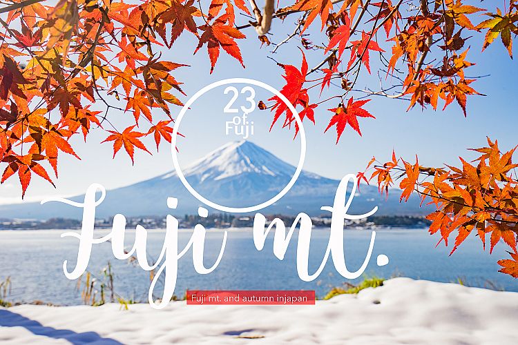 23 Fuji mt. & Autumn season set (Discount from 19$)
