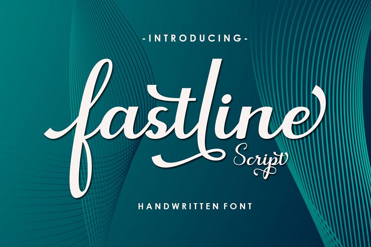 Fastline Script (387049) | Calligraphy | Font Bundles