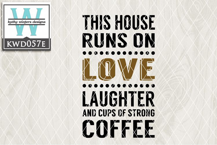Coffee Cutting File KWD057E example image 1