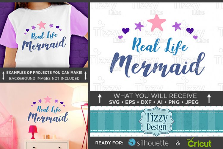 Real Life Mermaid SVG File - Mermaid SVG - 1064