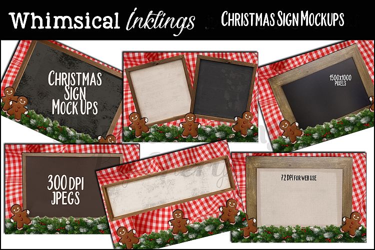 Christmas Sign Mock Ups