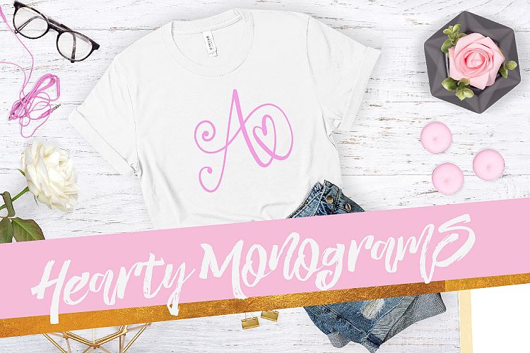 Hearty Monograms - Font 