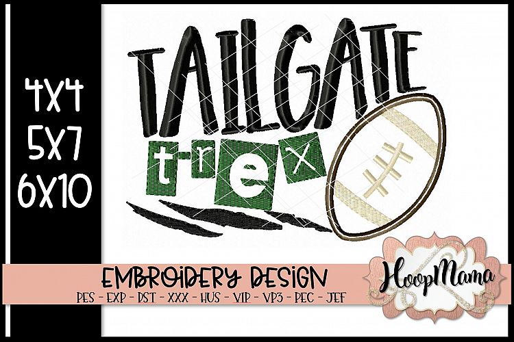 Tailgate T-Rex - Football Embroidery