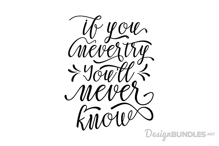 If You Never Try Youll Never Know