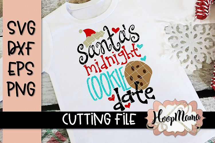Santas Midnight Cookie Date- Christmas SVG