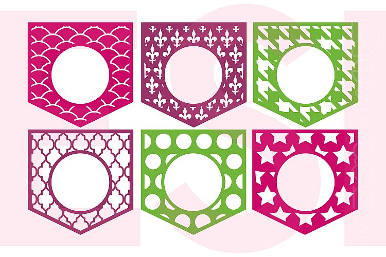Pocket Monogram Designs - Set 2 example image 1