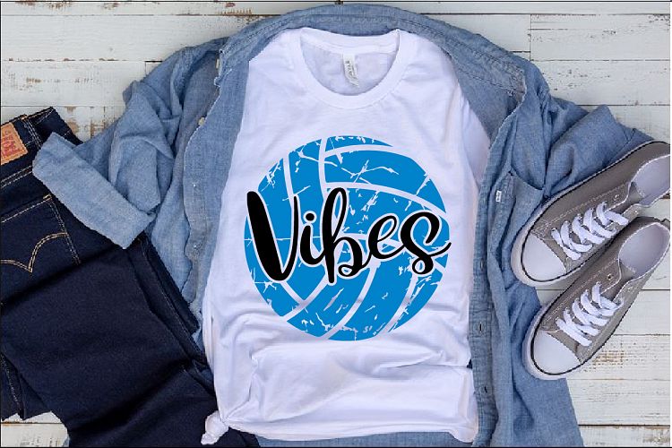 Volleyball Vibes svg grunge ball 1003S