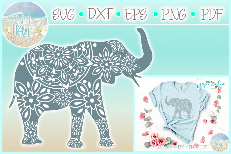 Download Elephant Mandala Svg Dxf Eps Png Pdf Files For Cricut ...