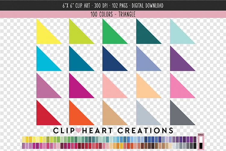 Triangle Clip Art - 100 Clip Art Graphics