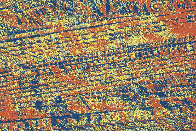 Wheelprint Grunge Background