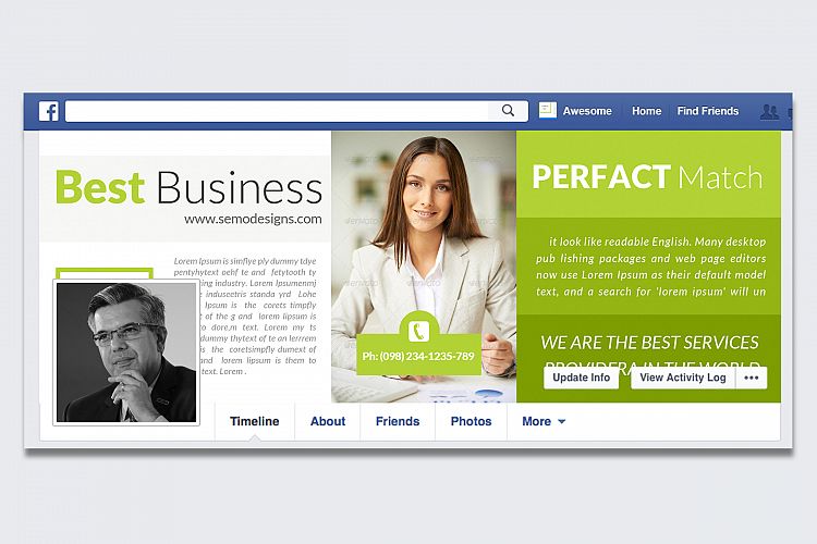 Business Dealing Facebook Timeline