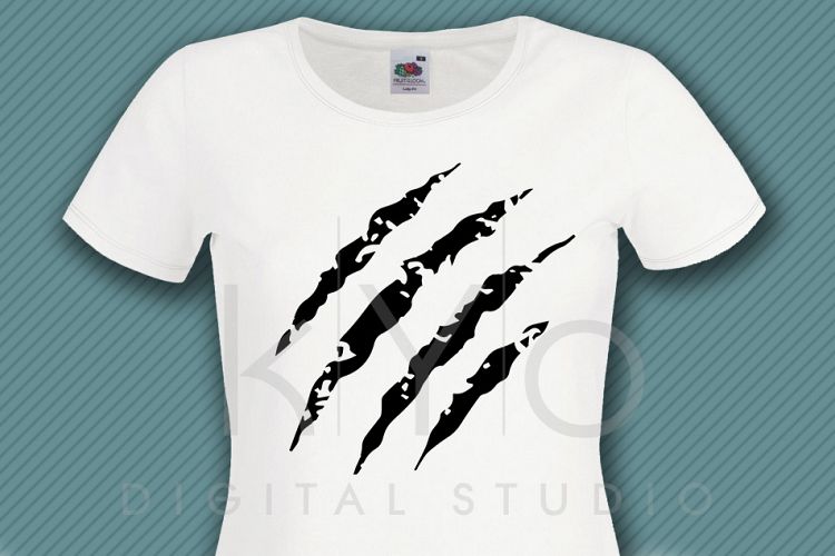 Distressed Wolf Claw scratch Marks SVG files for Cricut Silhouette Grunge vector graphic tshirt design