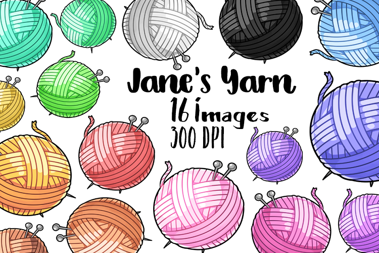 Kawaii Yarn Clipart