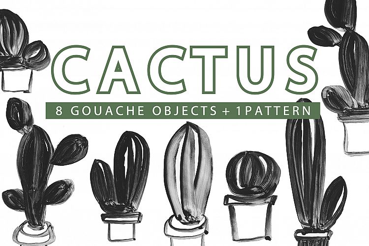CACTUS - Gouache Illustrations Pack