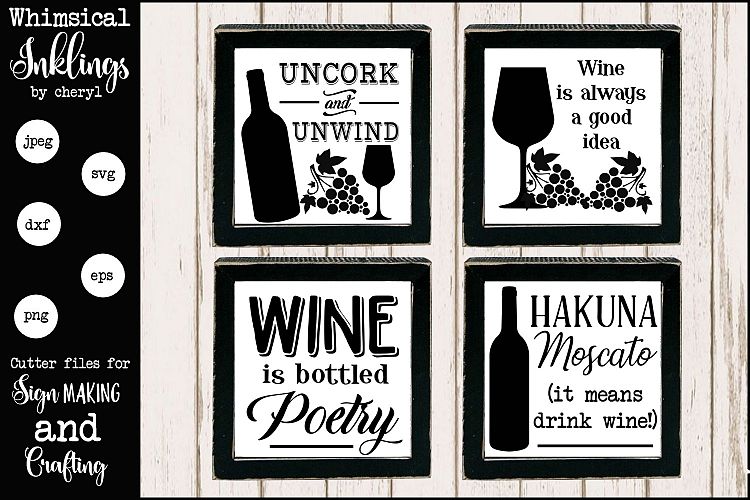 All About Wine SVG Set