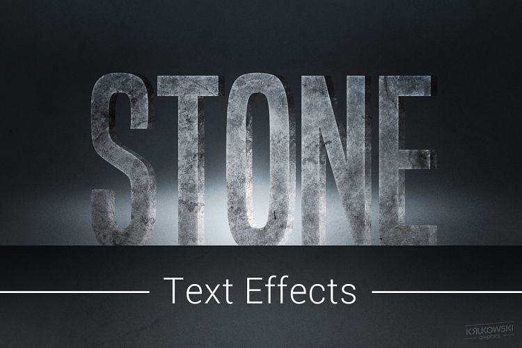 Stone Text Effects Mockup