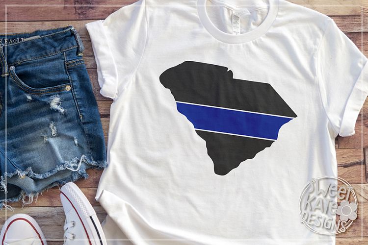 South Carolina Blue Line SVG DXF EPS PNG JPG