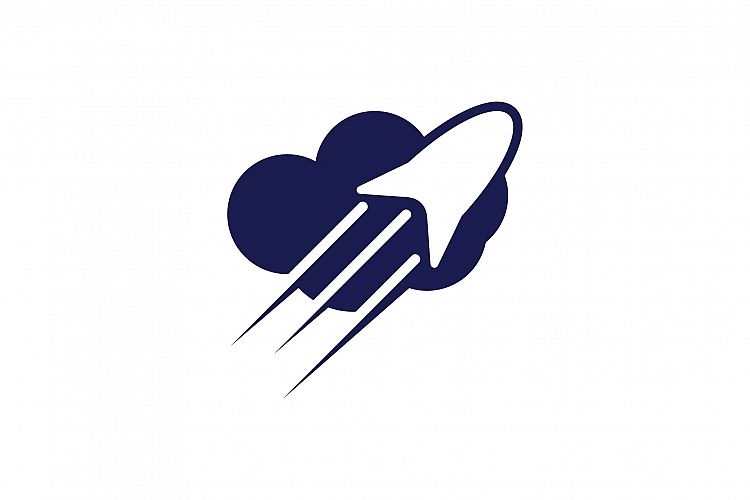 rocket cloud logo design inspiration