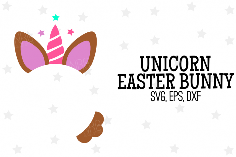 Unicorn Easter Bunny SVG File