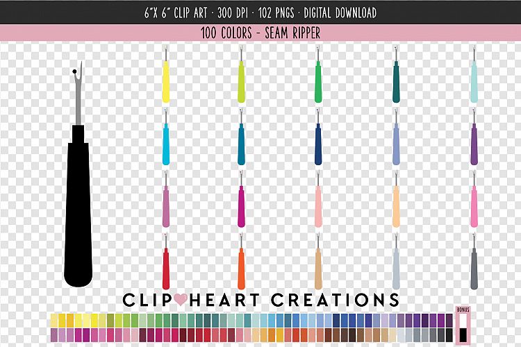 Seam Ripper Clip Art - 100 Clip Art Graphics