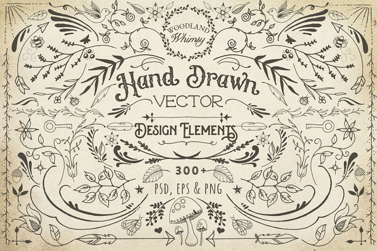 Hand Drawn Vector Design Elements