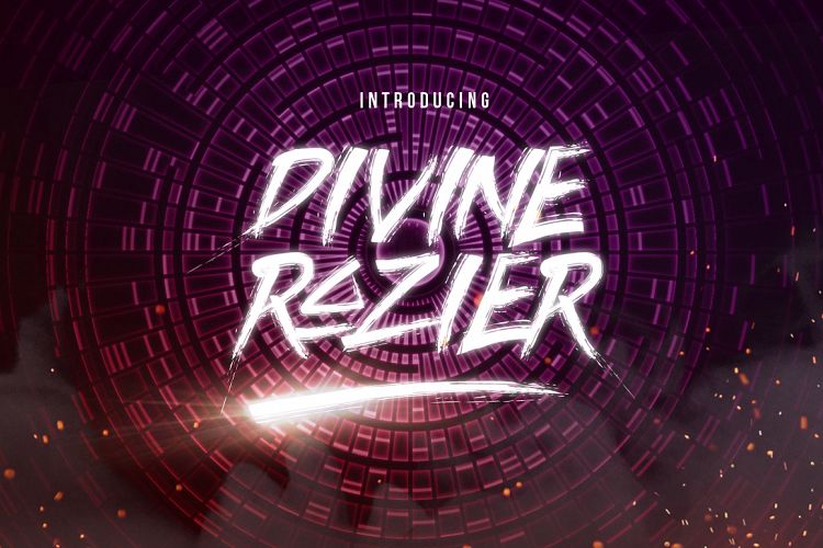 Divine Razier Font  Intro Sale! 