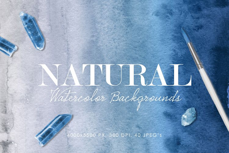 Natural Watercolor Ombre Backgrounds