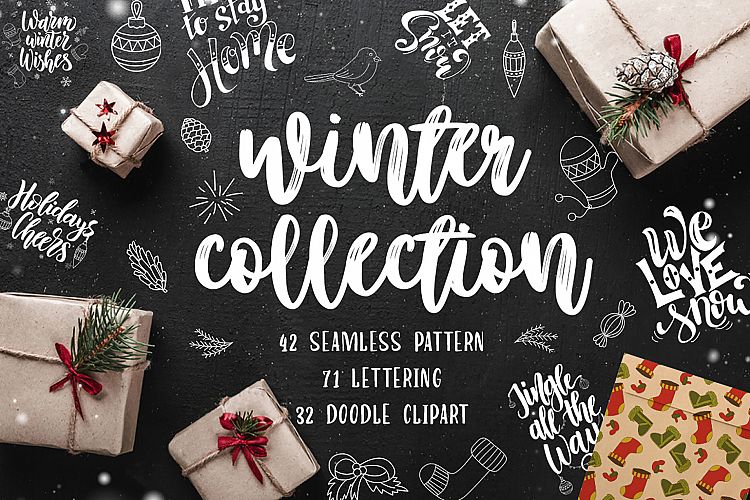 Winter Collection-LetteringClipart