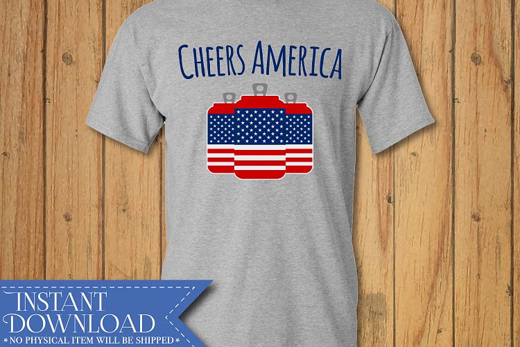 Download Cheers America svg, Fourth Of July SVG, Patriotic DXF ...