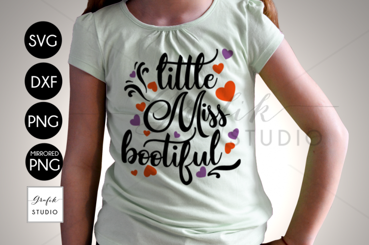Little Miss Bootiful Halloween SVG File, DXF and PNG File
