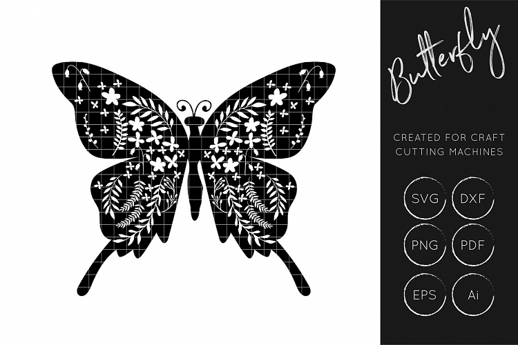 Butterfly SVG Cut File, DXF Cut File