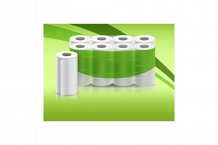 Paper Towels Creative Promotional Poster Vector example image 1