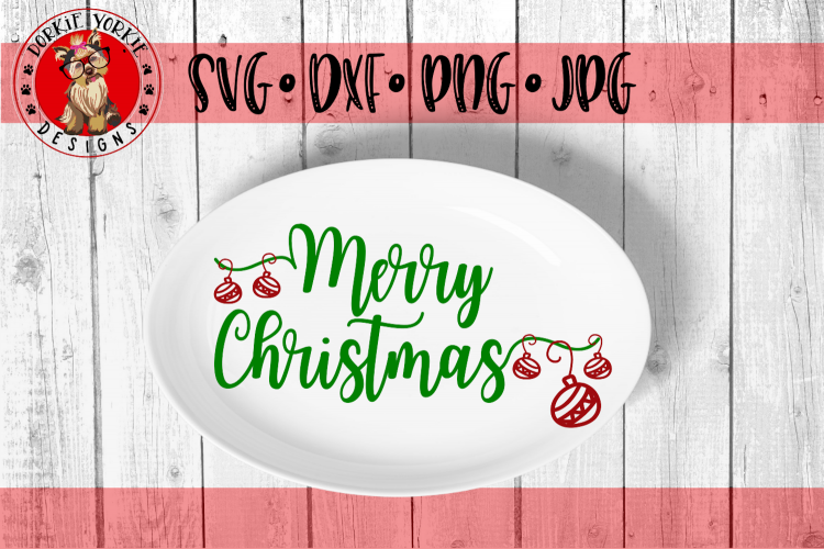Merry Christmas Ornaments - SVG Cut File