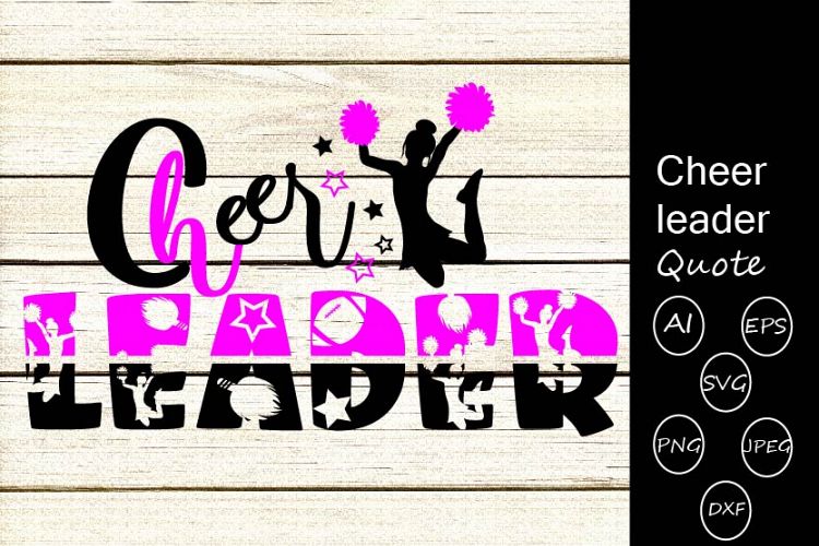 Cheer leader quote svg cutting files,women,female,girl quote