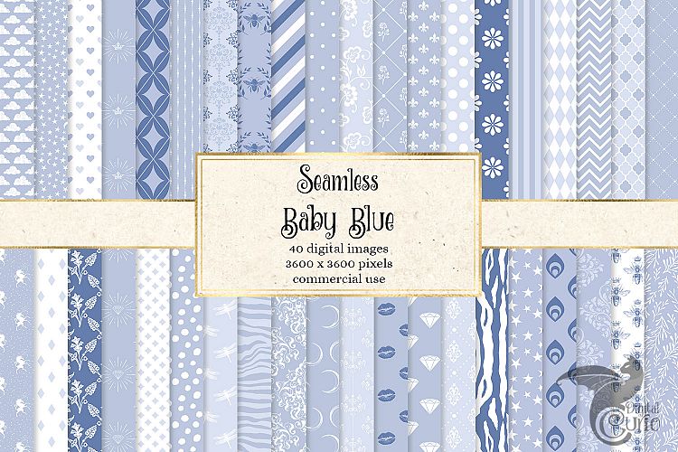 Baby Blue Digital Paper