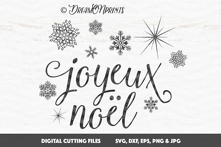 Joyeux Noel - Merry Christmas SVG Files