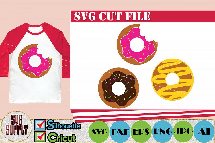 Download Donut SVG Cut File (65767) | Cut Files | Design Bundles