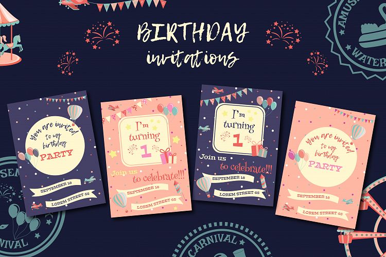 Birthday invitations.