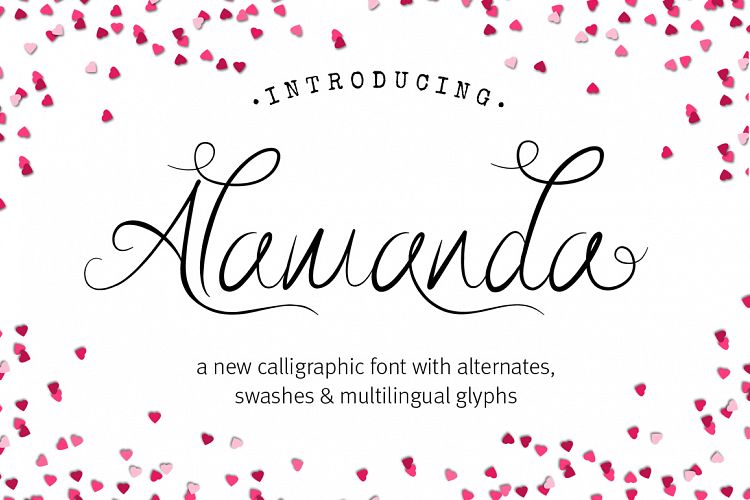 Alamanda Calligraphy Font - wedding font