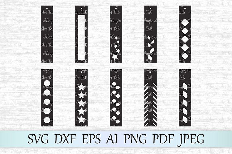 Rectangle earrings SVG, Earrings cut files, PNG, DXF, EPS