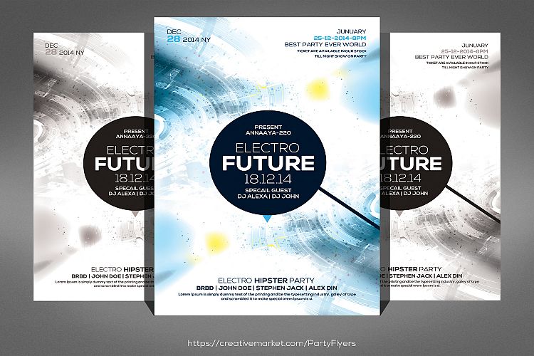 Electro Future Special Guest Flyer